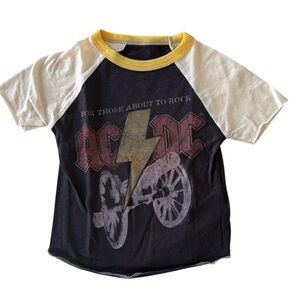 Rowdy Sprout Boys AC/DC Short Sleeve Tee NWT